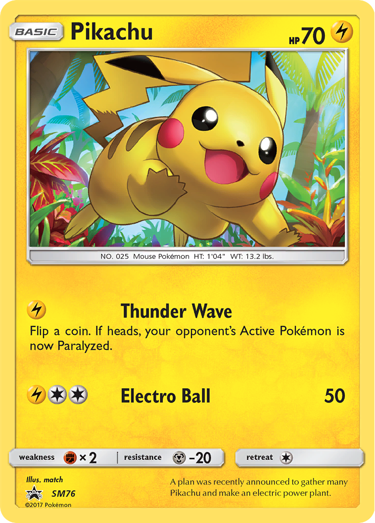 Pikachu (SM76) [Sun & Moon: Black Star Promos] | Arkham Games and Comics