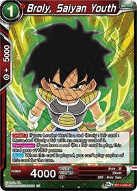 Broly, Saiyan Youth [BT11-018] | Arkham Games and Comics