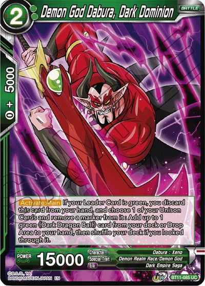 Demon God Dabura, Dark Dominion [BT11-085] | Arkham Games and Comics