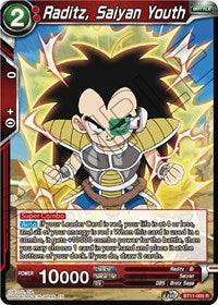 Raditz, Saiyan Youth [BT11-005] | Arkham Games and Comics