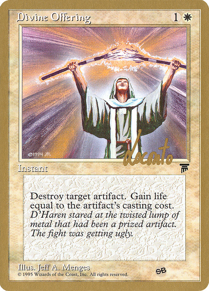 Divine Offering (Michael Loconto) (SB) [Pro Tour Collector Set] | Arkham Games and Comics