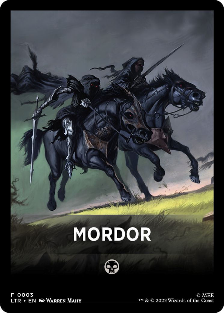 Mordor Theme Card [The Lord of the Rings: Tales of Middle-Earth Tokens] | Arkham Games and Comics