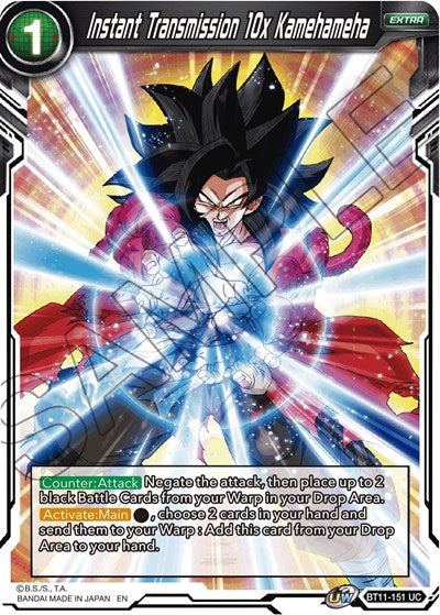 Instant Transmission 10x Kamehameha [BT11-151] | Arkham Games and Comics