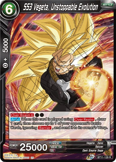 SS3 Vegeta, Unstoppable Evolution [BT11-129] | Arkham Games and Comics