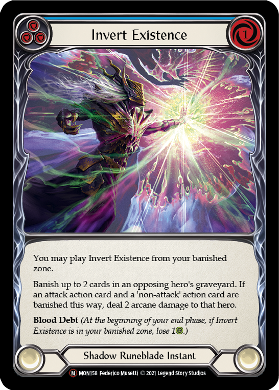 Invert Existence [U-MON158-RF] (Monarch Unlimited)  Unlimited Rainbow Foil | Arkham Games and Comics