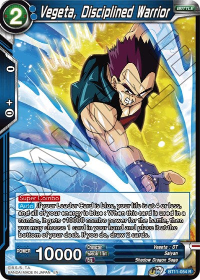 Vegeta, Disciplined Warrior [BT11-054] | Arkham Games and Comics