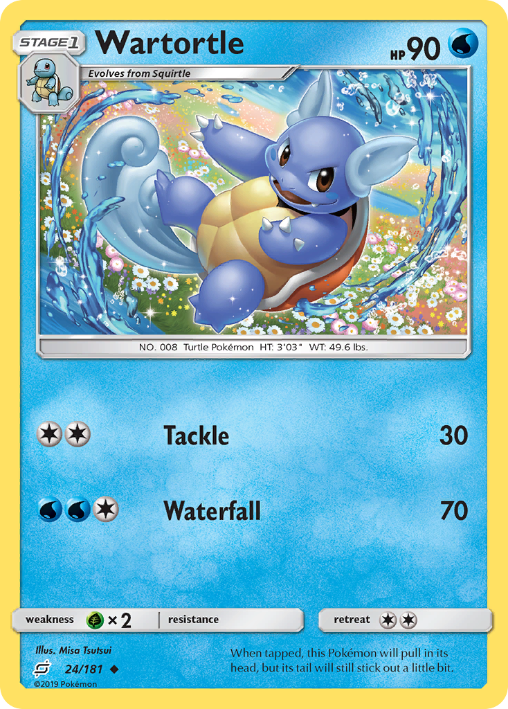 Wartortle (24/181) [Sun & Moon: Team Up] | Arkham Games and Comics