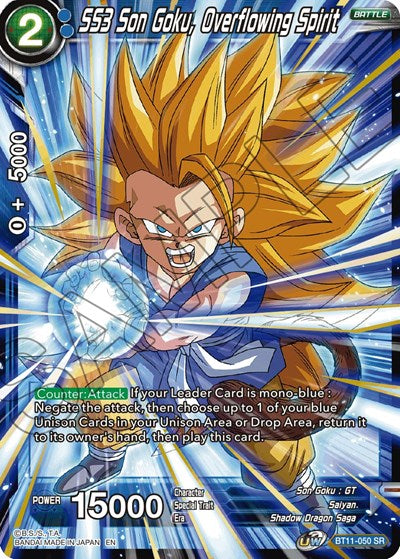 SS3 Son Goku, Overflowing Spirit [BT11-050] | Arkham Games and Comics