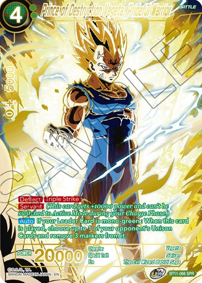 Prince of Destruction Vegeta, Prideful Warrior (SPR) [BT11-066] | Arkham Games and Comics