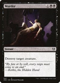 Murder [Zendikar Rising Commander] | Arkham Games and Comics