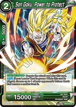 Son Goku, Power to Protect [DB3-053] | Arkham Games and Comics