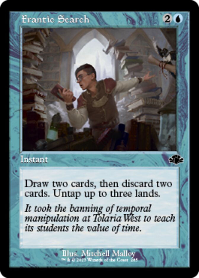 Frantic Search (Retro) [Dominaria Remastered] | Arkham Games and Comics