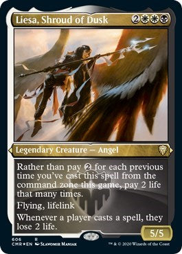 Liesa, Shroud of Dusk (Foil Etched) [Commander Legends] | Arkham Games and Comics
