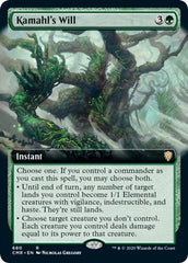 Kamahl's Will (Extended Art) [Commander Legends] | Arkham Games and Comics