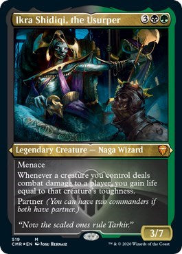 Ikra Shidiqi, the Usurper (Foil Etched) [Commander Legends] | Arkham Games and Comics