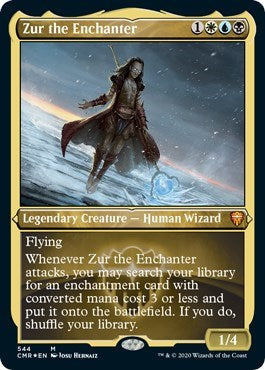 Zur the Enchanter (Foil Etched) [Commander Legends] | Arkham Games and Comics