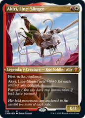 Akiri, Line-Slinger (Foil Etched) [Commander Legends] | Arkham Games and Comics