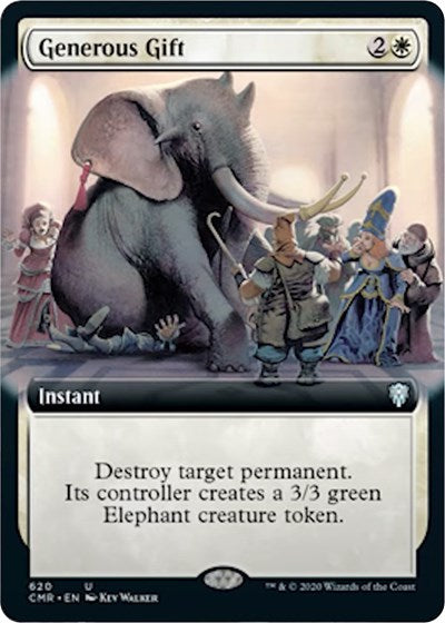Generous Gift (Extended Art) [Commander Legends] | Arkham Games and Comics