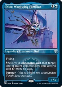 Esior Wardwing Familiar (Foil Etched) [Commander Legends] | Arkham Games and Comics