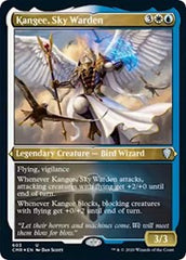 Kangee, Sky Warden (Foil Etched) [Commander Legends] | Arkham Games and Comics