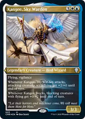 Kangee, Sky Warden (Foil Etched) [Commander Legends] | Arkham Games and Comics