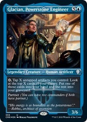 Glacian, Powerstone Engineer (Foil Etched) [Commander Legends] | Arkham Games and Comics