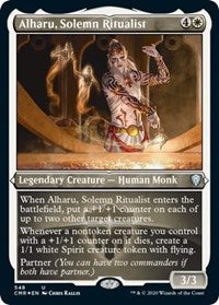 Alharu, Solemn Ritualist (Foil Etched) [Commander Legends] | Arkham Games and Comics