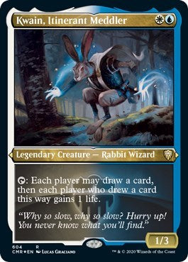 Kwain, Itinerant Meddler (Foil Etched) [Commander Legends] | Arkham Games and Comics
