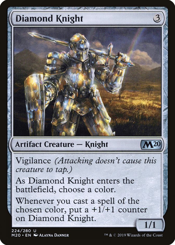 Diamond Knight [Core Set 2020] | Arkham Games and Comics