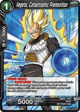 Vegeta, Catastrophic Premonition [BT12-132] | Arkham Games and Comics