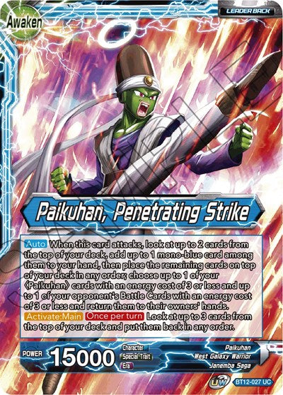 Paikuhan // Paikuhan, Penetrating Strike [BT12-027] | Arkham Games and Comics