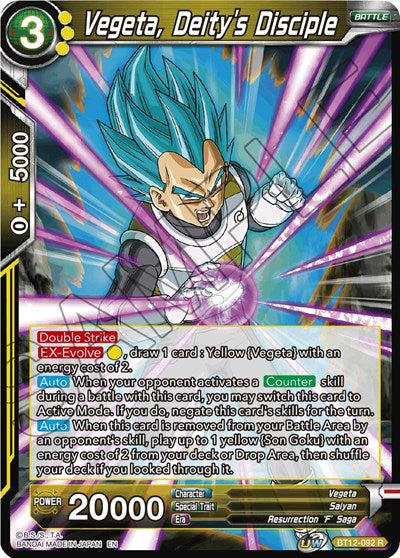 Vegeta, Deity's Disciple [BT12-092] | Arkham Games and Comics