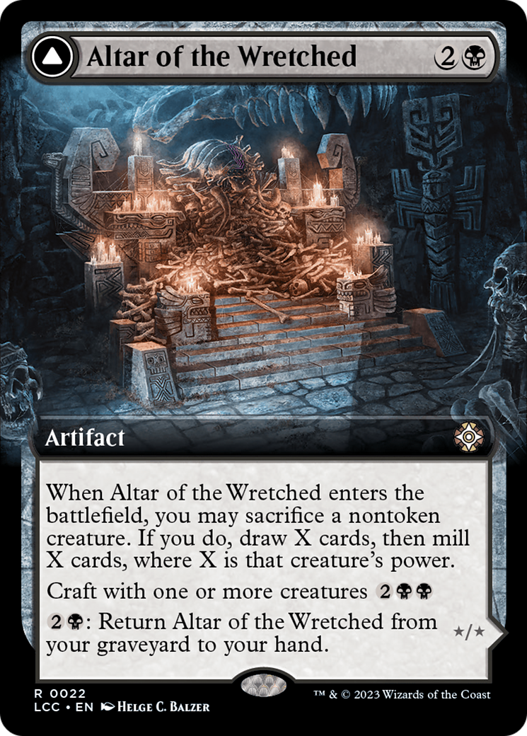 Altar of the Wretched // Wretched Bonemass (Extended Art) [The Lost Caverns of Ixalan Commander] | Arkham Games and Comics