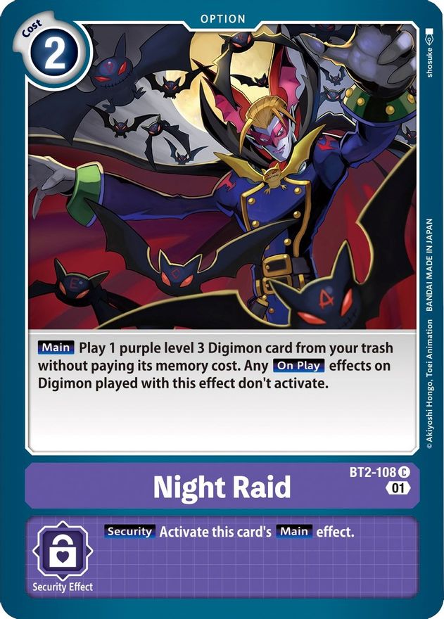 Night Raid [BT2-108] [Starter Deck: Parallel World Tactician] | Arkham Games and Comics