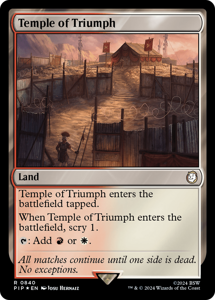 Temple of Triumph (Surge Foil) [Fallout] | Arkham Games and Comics