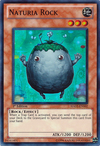 Naturia Rock [HA02-EN002] Super Rare | Arkham Games and Comics