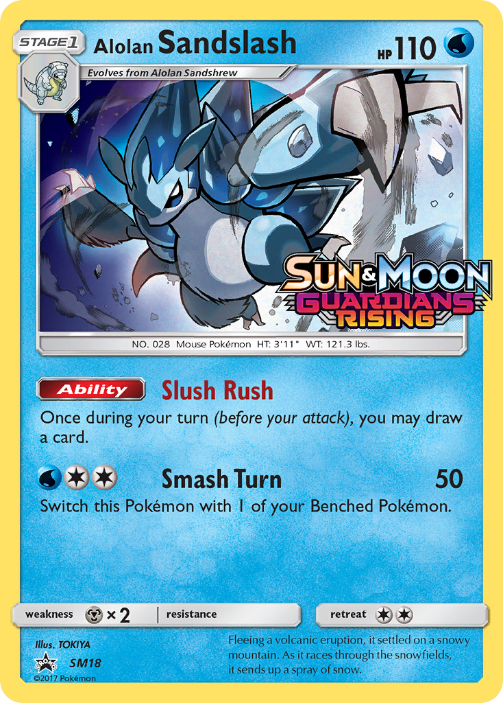 Alolan Sandslash (SM18) (Prerelease Promo) [Sun & Moon: Black Star Promos] | Arkham Games and Comics