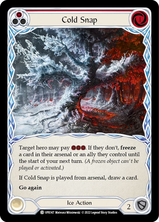 Cold Snap (Red) [UPR147] (Uprising)  Rainbow Foil | Arkham Games and Comics