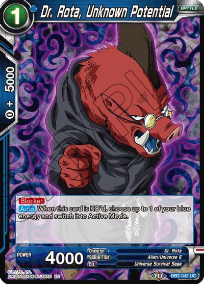 Dr. Rota, Unknown Potential (Reprint) (DB2-042) [Battle Evolution Booster] | Arkham Games and Comics