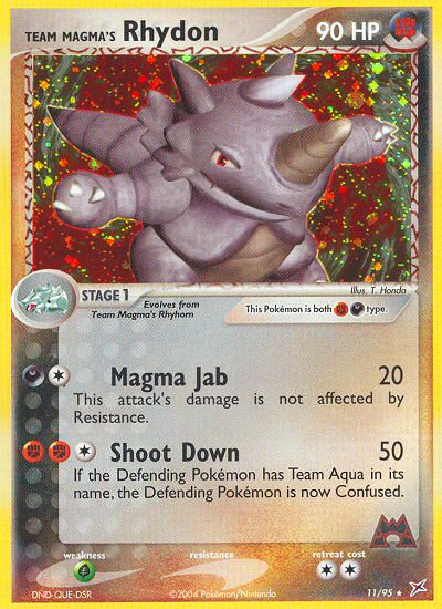 Team Magma's Rhydon (11/95) [EX: Team Magma vs Team Aqua] | Arkham Games and Comics