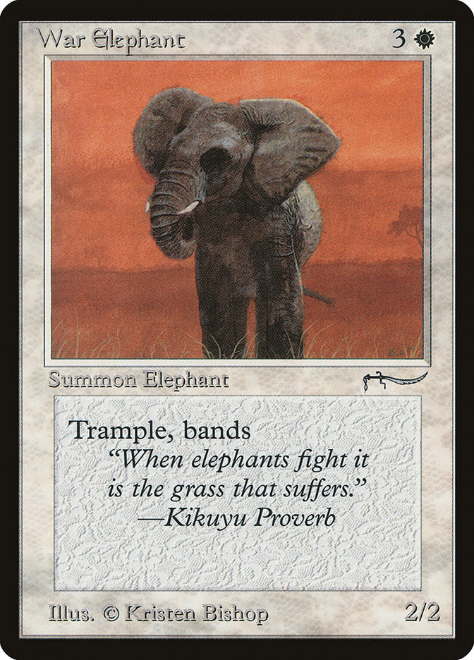 War Elephant (Light Mana Cost) [Arabian Nights] | Arkham Games and Comics