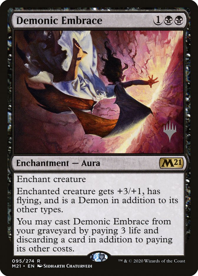 Demonic Embrace (Promo Pack) [Core Set 2021 Promos] | Arkham Games and Comics