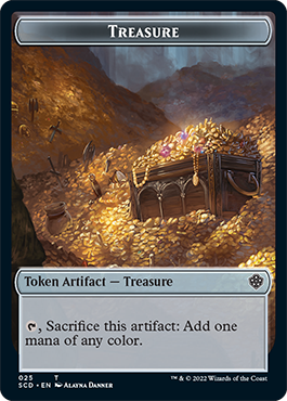 Treasure // Treasure Double-Sided Token [Starter Commander Decks] | Arkham Games and Comics