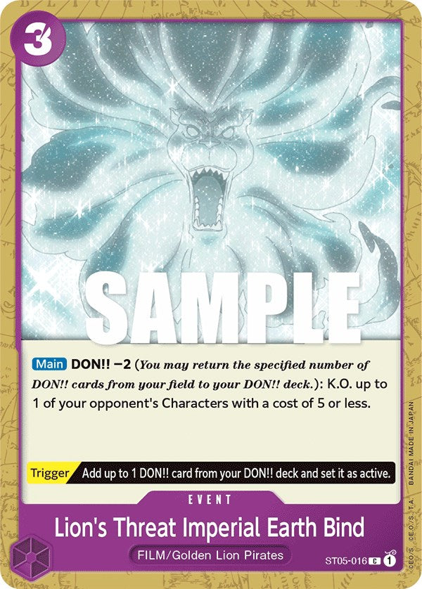 Lion's Threat Imperial Earth Bind [Starter Deck: Film Edition] | Arkham Games and Comics