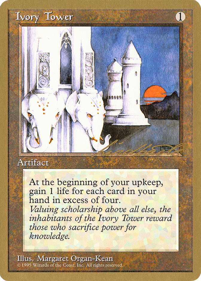 Ivory Tower (Leon Lindback) [Pro Tour Collector Set] | Arkham Games and Comics