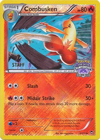Combusken (13/111) (Championship Promo Staff) [XY: Furious Fists] | Arkham Games and Comics