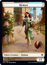 Human // Beast Double-sided Token (Challenger 2021) [Unique and Miscellaneous Promos] | Arkham Games and Comics