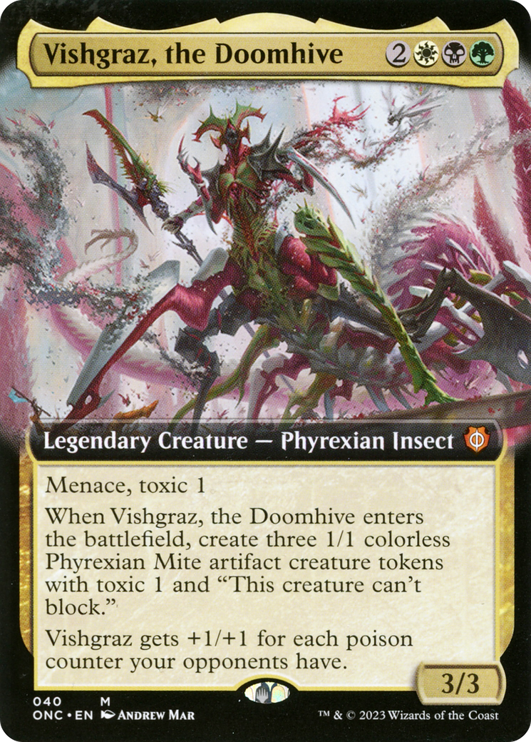 Vishgraz, the Doomhive (Extended Art) [Phyrexia: All Will Be One Commander] | Arkham Games and Comics