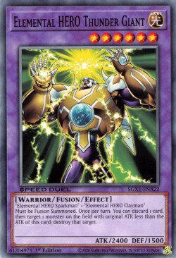 Elemental HERO Thunder Giant [SGX1-ENA22] Common | Arkham Games and Comics