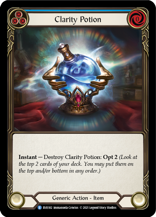 Clarity Potion [EVR182] (Everfest)  1st Edition Cold Foil | Arkham Games and Comics